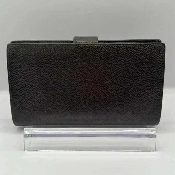 CHANEL CC Kisslock Caviar Bifold Wallet Authentic EUC with Black Box - Picture 3 of 16